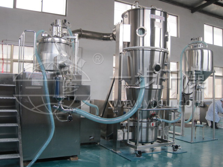 固體制劑制粒，干燥，混合自動(dòng)化生產(chǎn)線