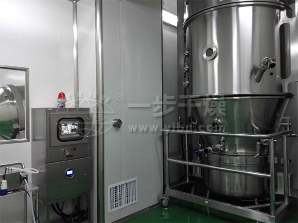 FL沸騰制粒機試車現場