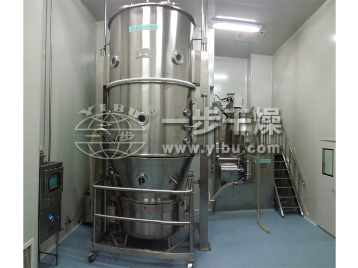 FL沸騰制粒機試車現場