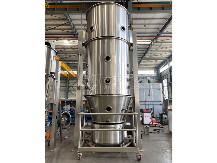 FL沸騰制粒機試車現場