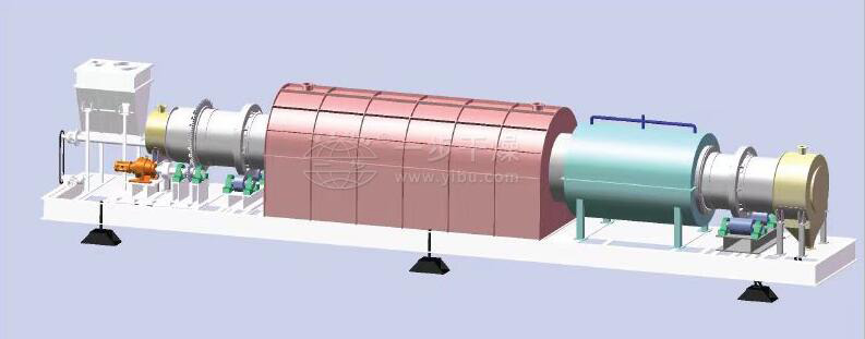 磷酸鐵干燥煅燒設備3D圖